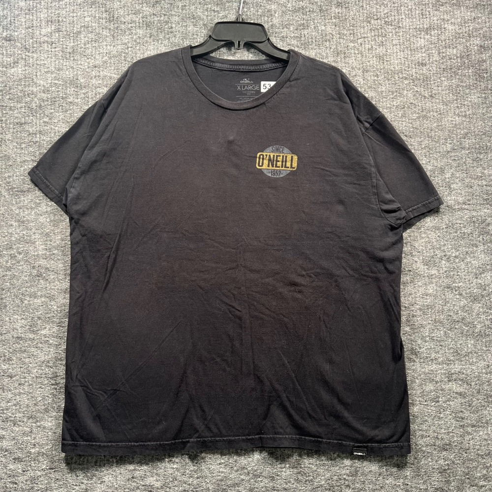 ONeill Mens XL Black Graphic T-Shirt Since 1952 Modern Fit Cotton Tee